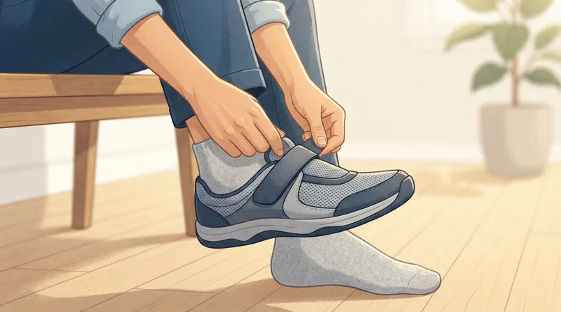 Illustration: Calzado y calcetines: Tu armadura diaria — Neuropatía y confort de los pies: hábitos de cuidado diario