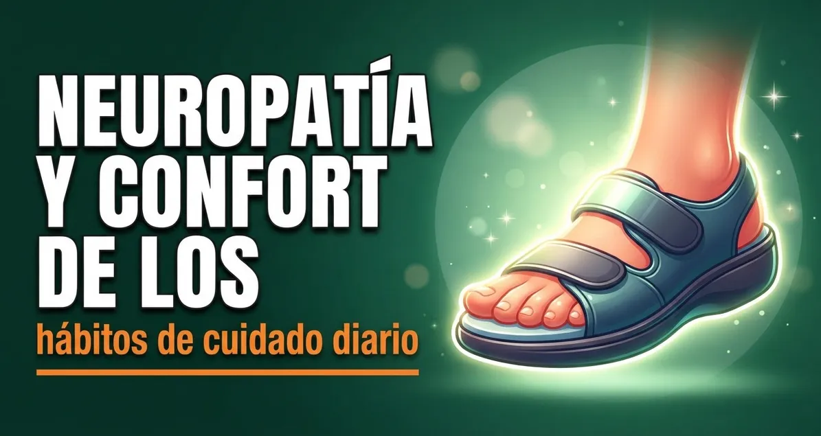 Neuropatía y confort de los pies: hábitos de cuidado diario
