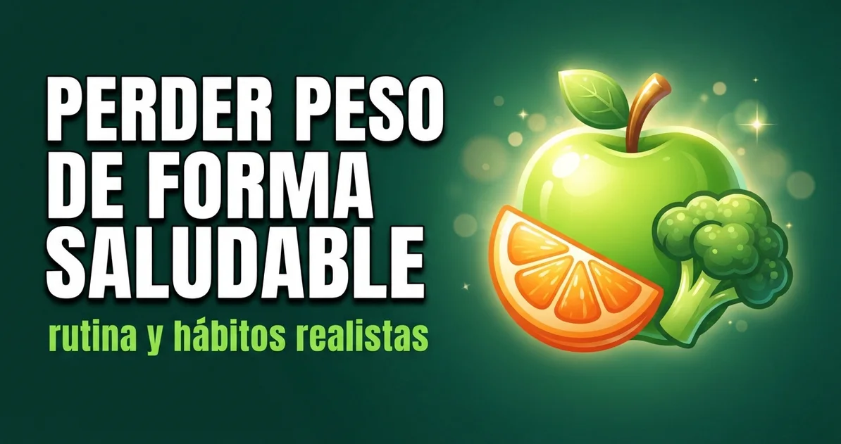 Perder peso de forma saludable: rutina y hábitos realistas
